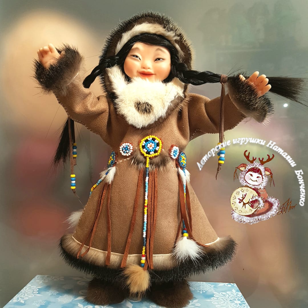 Кукла Весна Эля в костюме народов Севера, 30,5 см