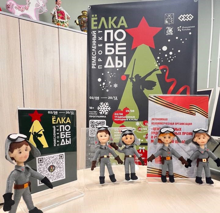 В Центре народных художественных промыслов и ремесел прошел мастер-класс по созданию текстильной игрушки "Летчик-герой"