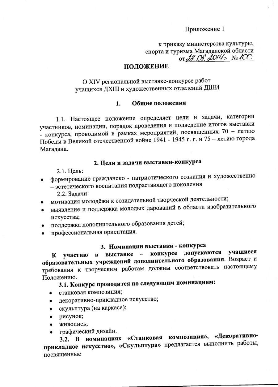 Приказ № 100 художники 2015