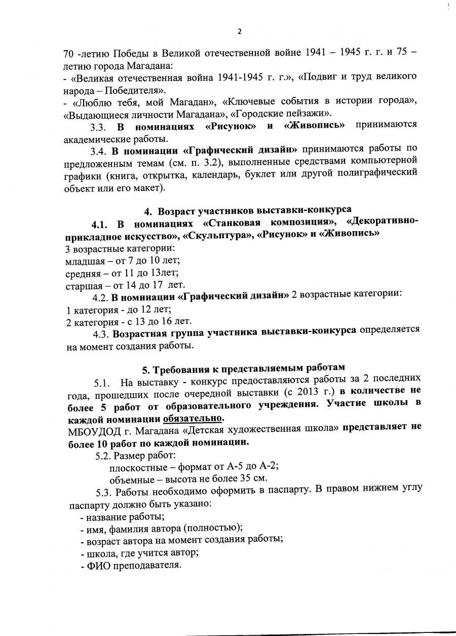Приказ № 100 художники 2015