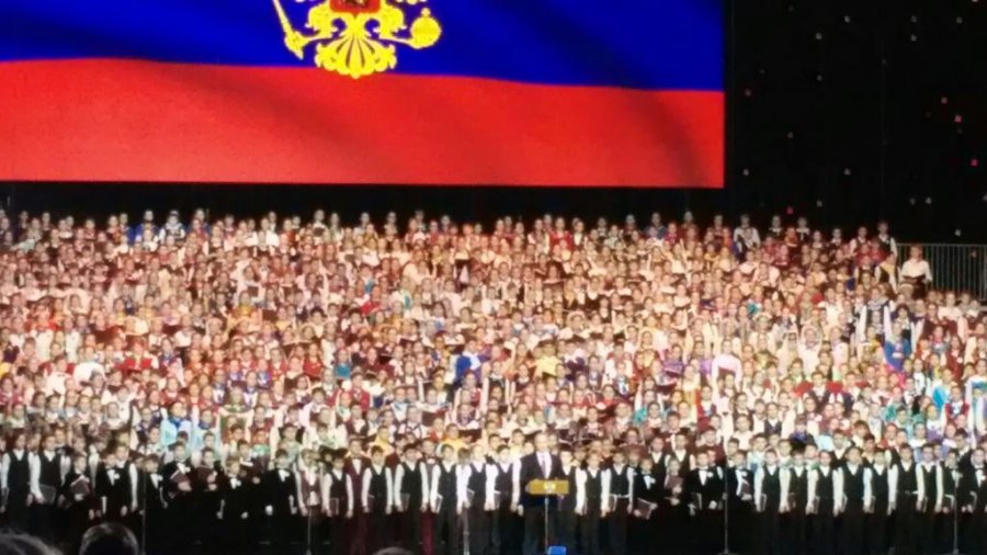 Детский хор России выступил в Государственном Кремлевском дворце