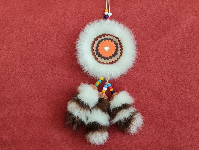 Мастер класс сувенир-подвеска Сияние Севера